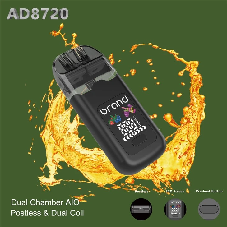 Small Dual Tanks Postless Boutiq Design With Screen AIO Cannabis Vape Device factory